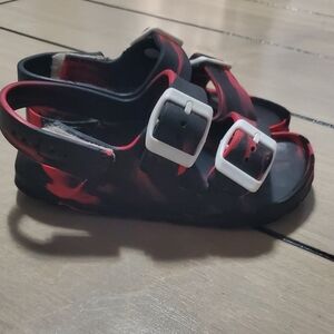 Stylish Kids Sandals - Red and Black